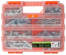 PRO6 dybler og SPUN+ skruer sortiment 400 stk. -Spit